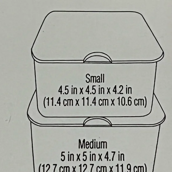 Two Nested Storage Containers - Picture 1 of 4